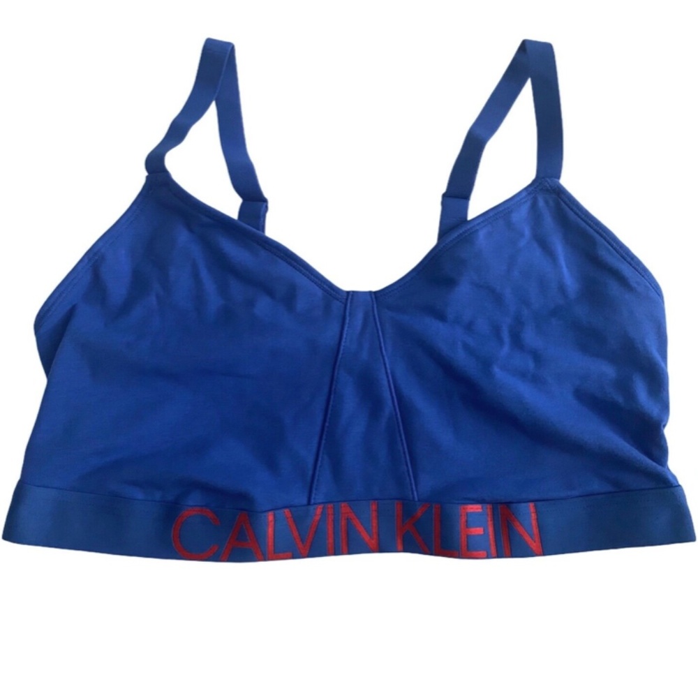 Calvin Klein Nwt Statement 1981 Plus Unlined Triangle Bralette Bra QF5504 - 427